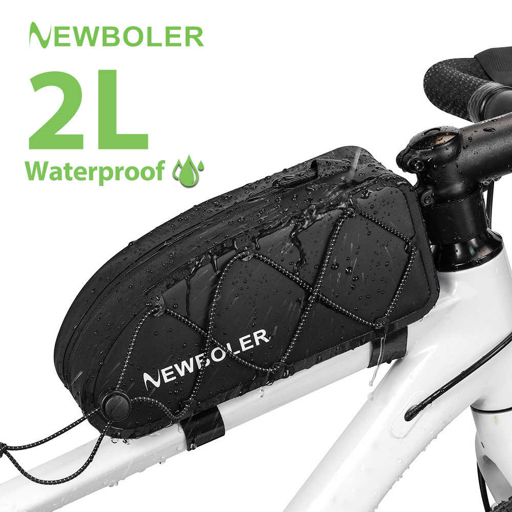 Cycling Gear Duffle - Torba rowerowa NEWBOLER 1.8L, wodoodporna, odblaskowa,