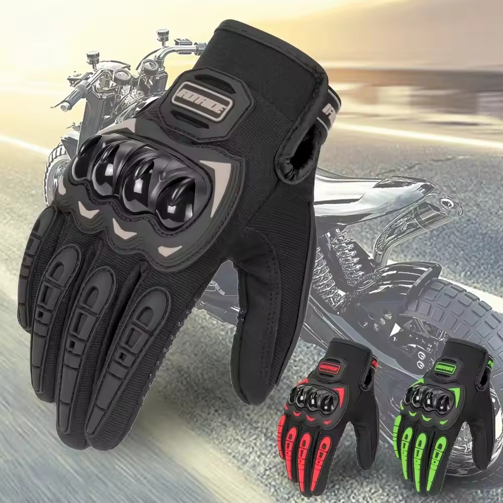 Cycling Gear Display - Rękawice motocyklowe męskie z ekranem dotykowym,
