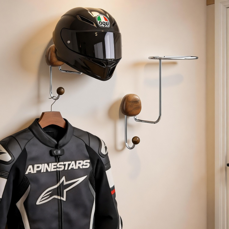 Cycling Gear Display - Uchwyt ścienny na kask bez wiercenia,